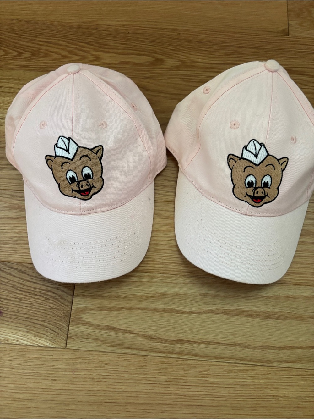 Kids Pink Cartoon Pig Baseball Cap - Unbranded